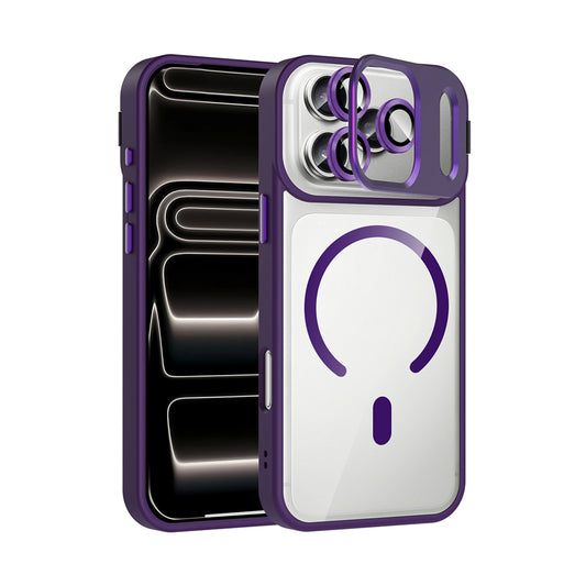 NEW-Lithe Standlı Kılıf MagSafe Özellikli Lens Koruyucu Hediyeli - iPhone 14 Pro Max