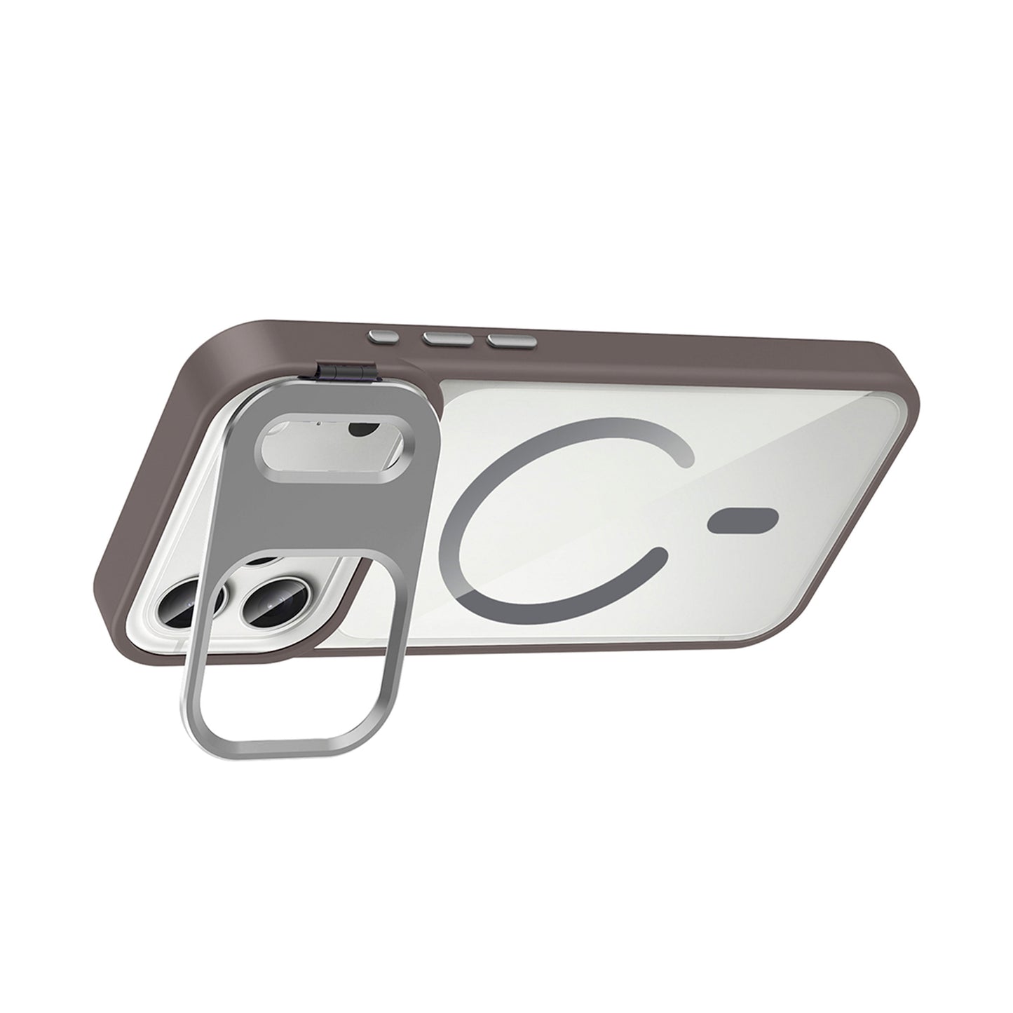 NEW-Lithe Standlı Kılıf MagSafe Özellikli Lens Koruyucu Hediyeli - iPhone 11