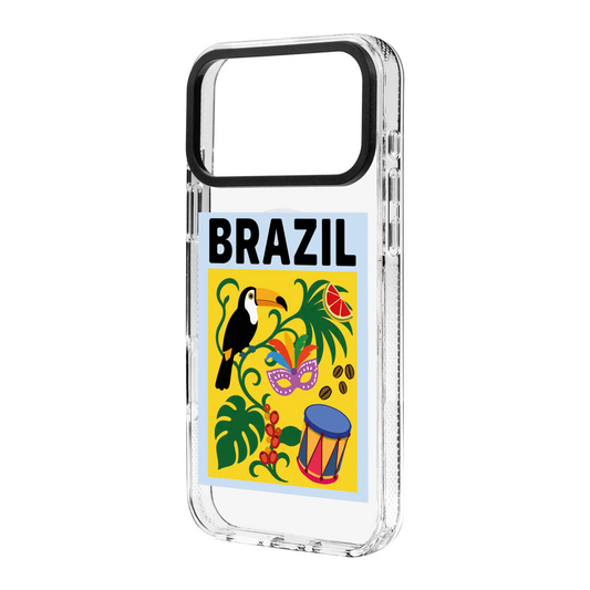 I AM BRAZILIAN-Clear Kılıf MagSafe Özellikli - iPhone 17 Pro Max