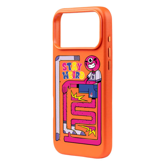 OG TOOTHY-Signature Leather Kılıf MagSafe Özellikli - iPhone 17 Pro