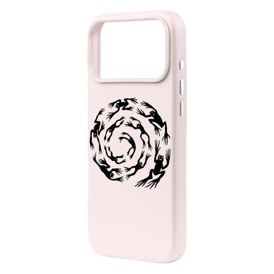 SWIRLING FROGS-Signature Leather Kılıf MagSafe Özellikli - iPhone 17