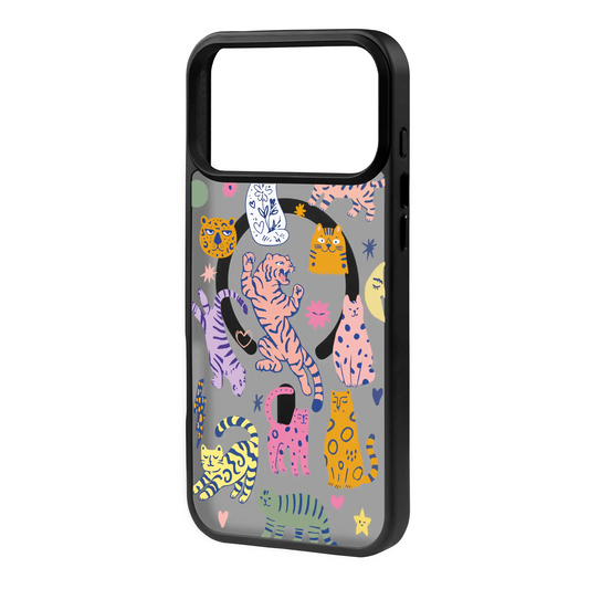 WILD CAT PARADE-Blur Kılıf MagSafe Özellikli - iPhone 17 Pro Max