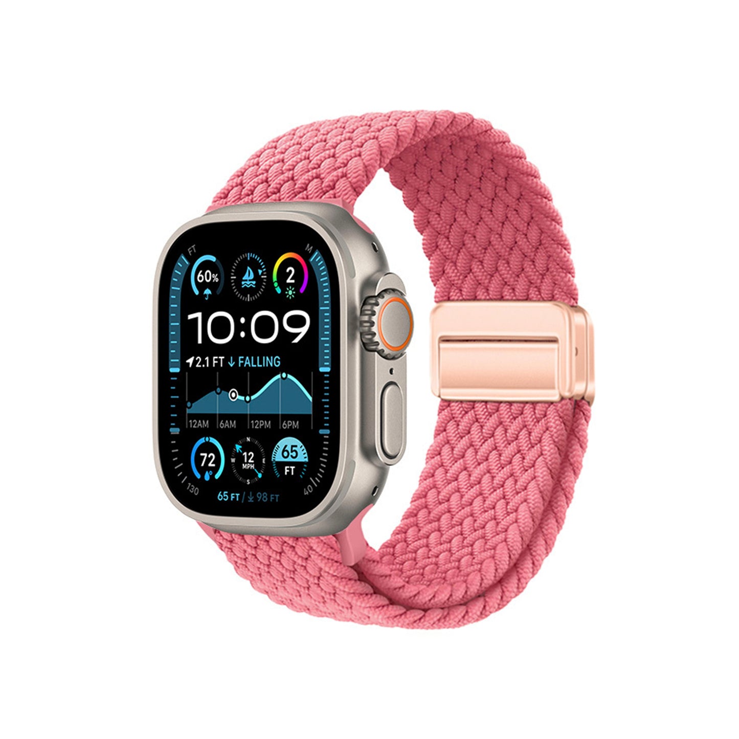 Apple Watch Plat Kordon-Pembe