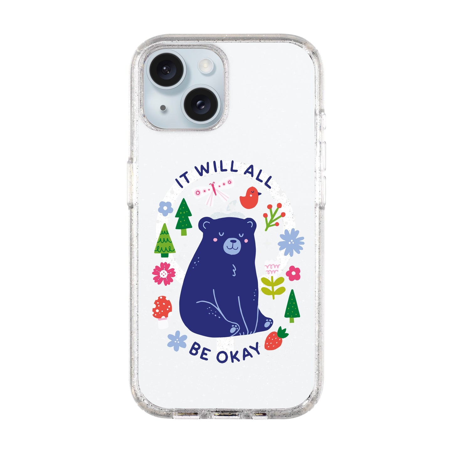 BE OKAY-iPhone 15 Shiny Kılıf MagSafe Özellikli