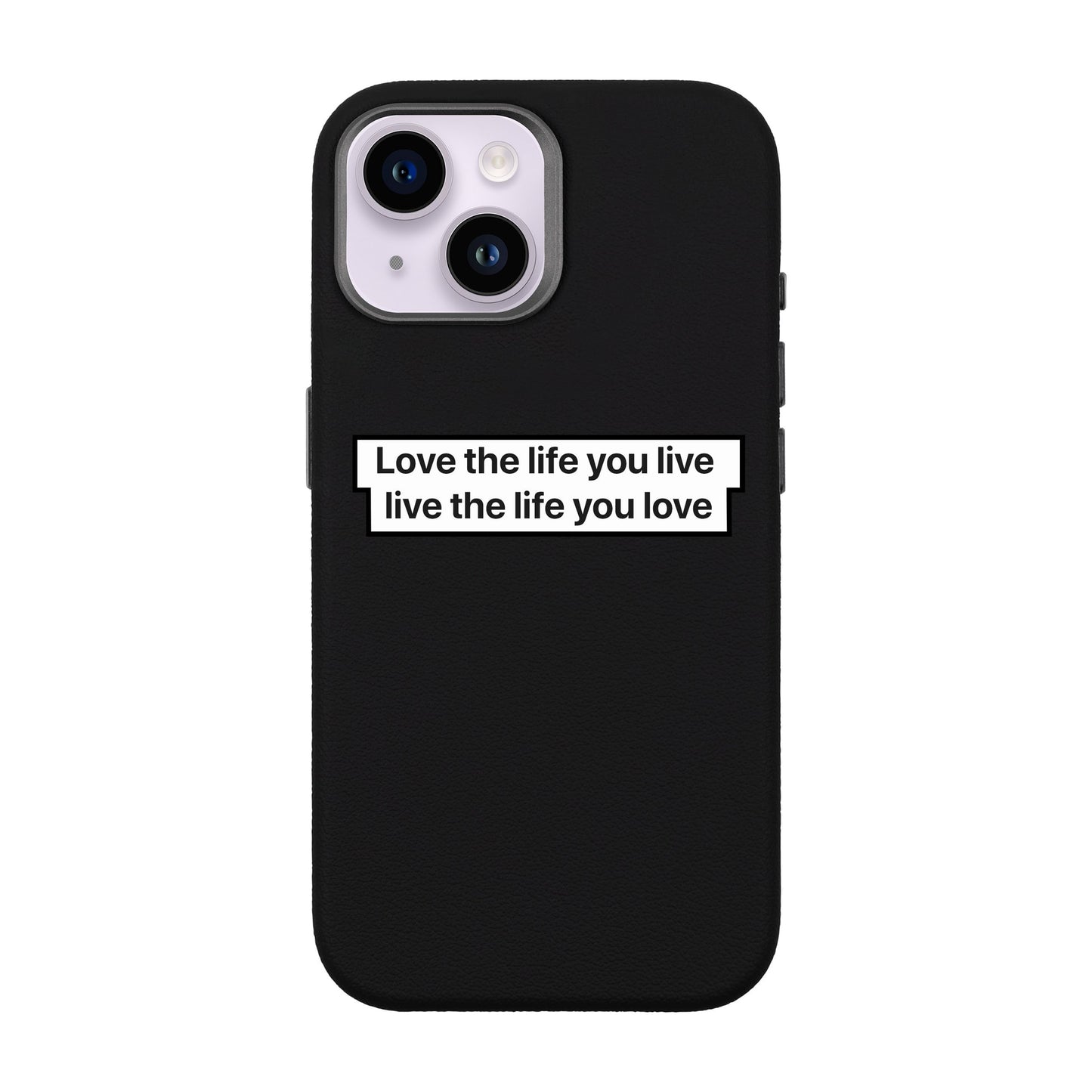 LOVE THE LIFE-iPhone 14 Leather Premium Kılıf MagSafe Özellikli