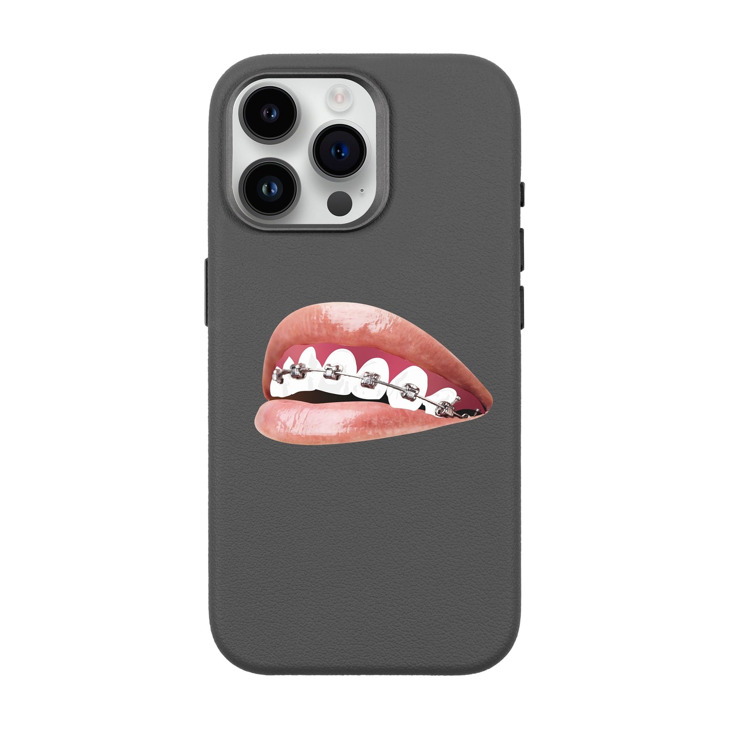 ORTHODONTIST-iPhone 14 Pro Max Leather Premium Kılıf MagSafe Özellikli