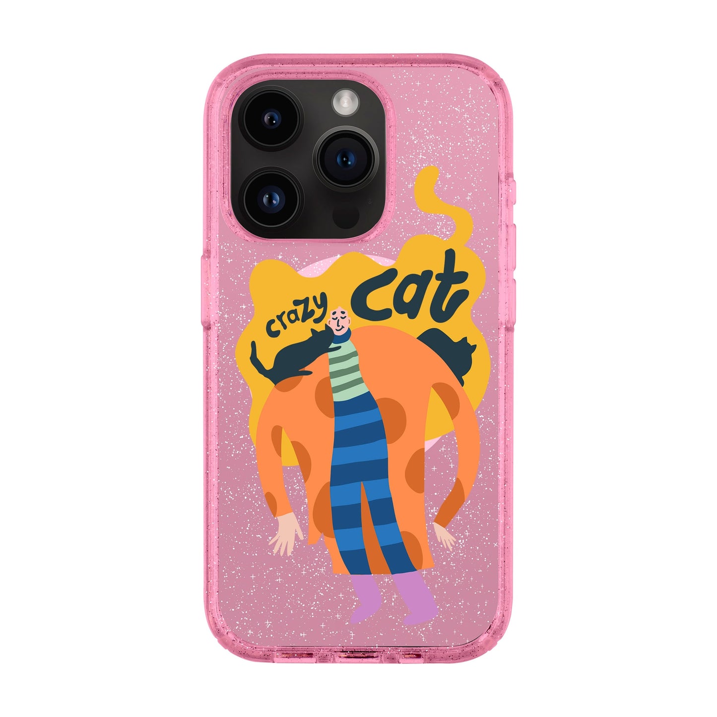 CRAZY CAT-iPhone 14 Pro Shiny Kılıf MagSafe Özellikli
