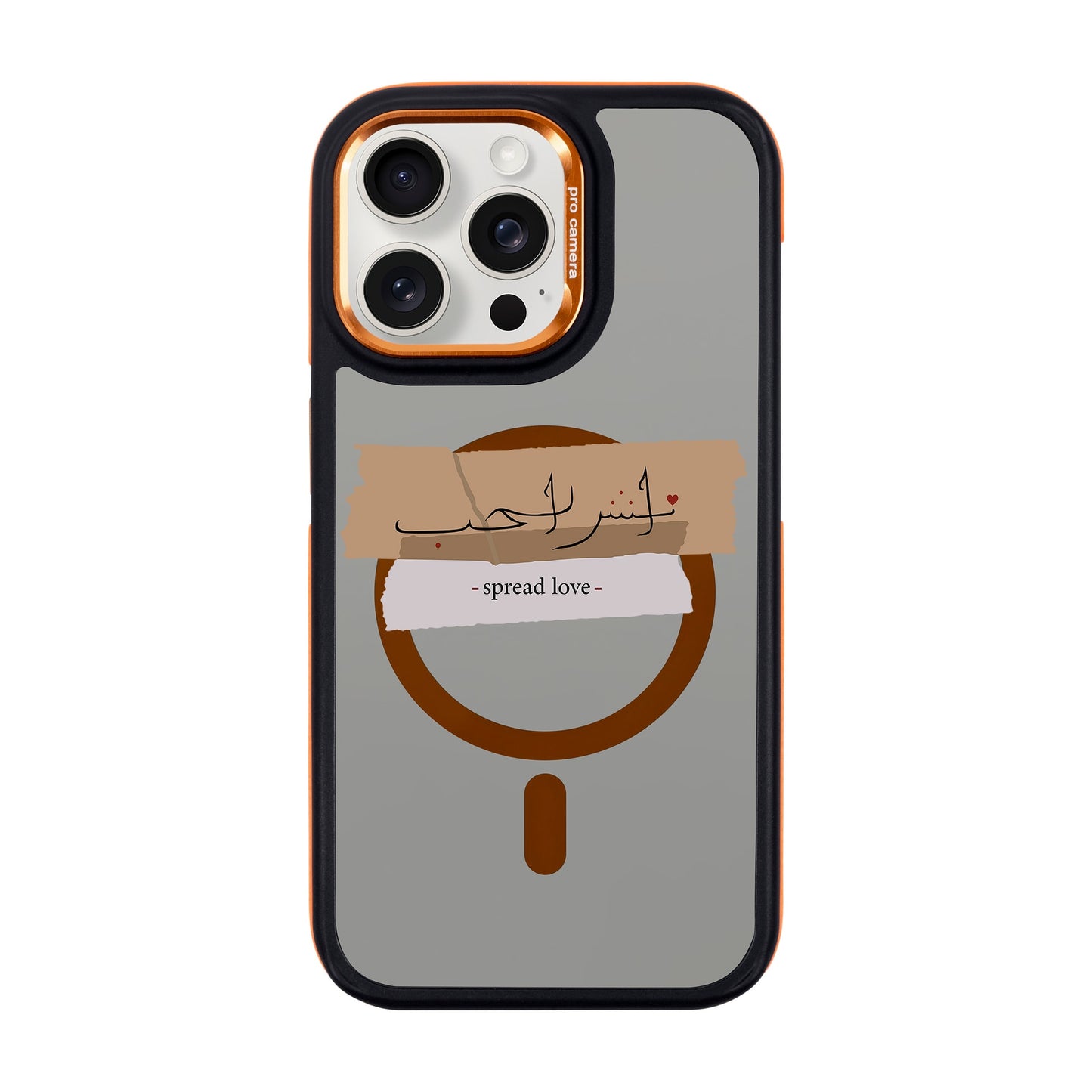 SPREAD LOVE-iPhone 15 Pro Max Dark Kılıf MagSafe Özellikli