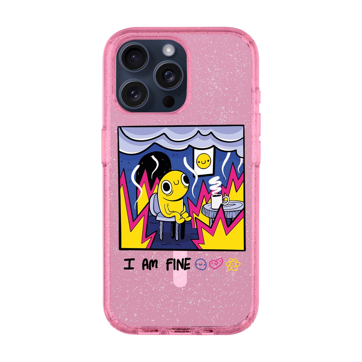 I AM FINE-iPhone 15 Pro Max Shiny Kılıf MagSafe Özellikli