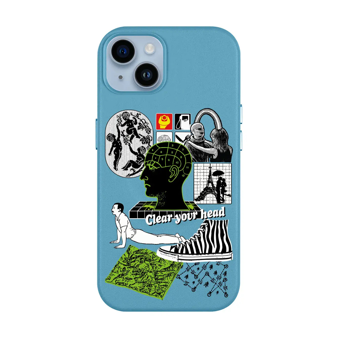 CLEAR YOUR HEAD-iPhone 14 Plus Leather Kılıf MagSafe Özellikli
