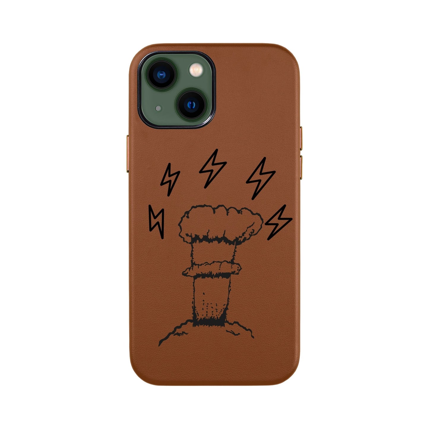 VOLCANIC-iPhone 13 Mini Leather Kılıf