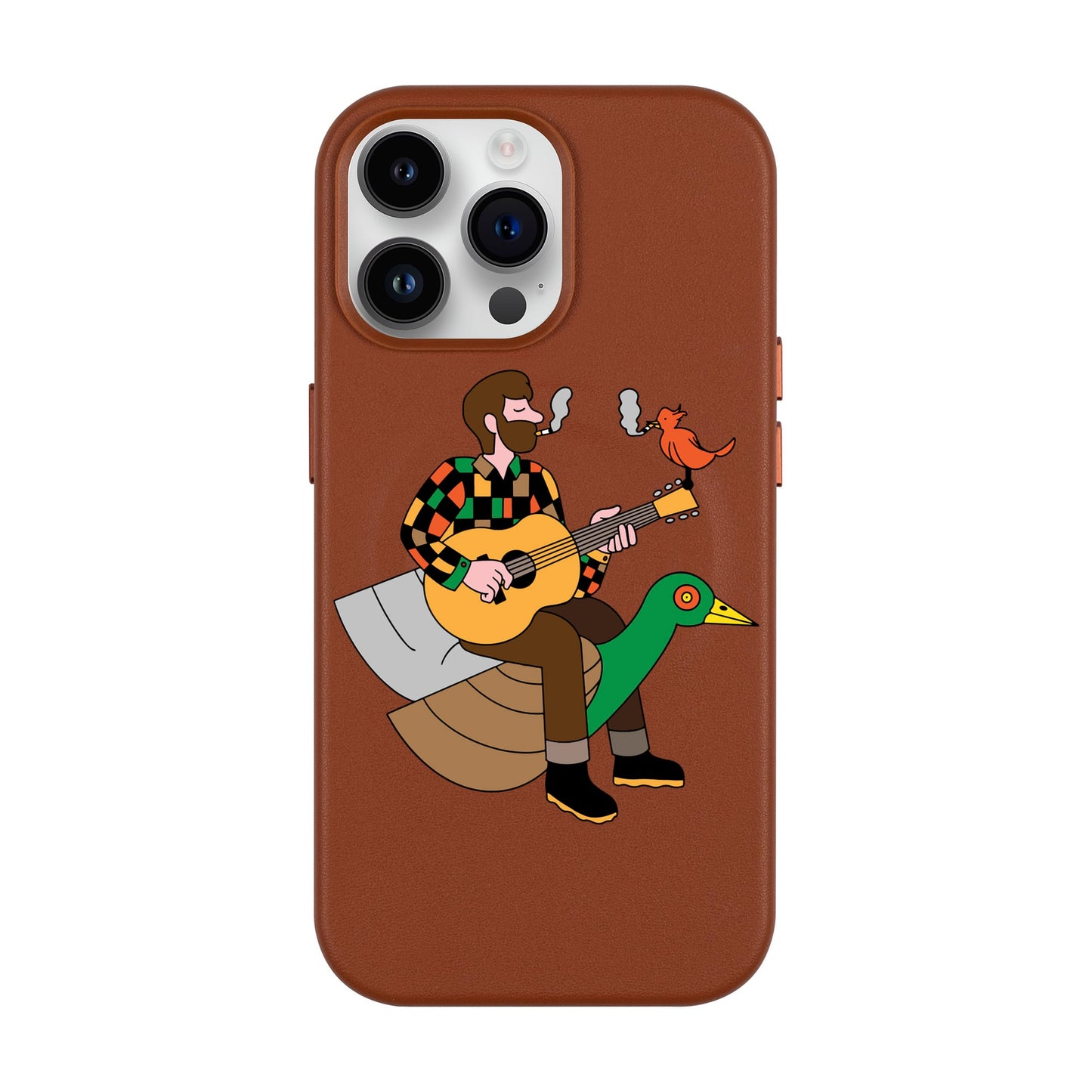 BIRDS OF A FEATHER-iPhone 14 Pro Max Leather Kılıf MagSafe Özellikli