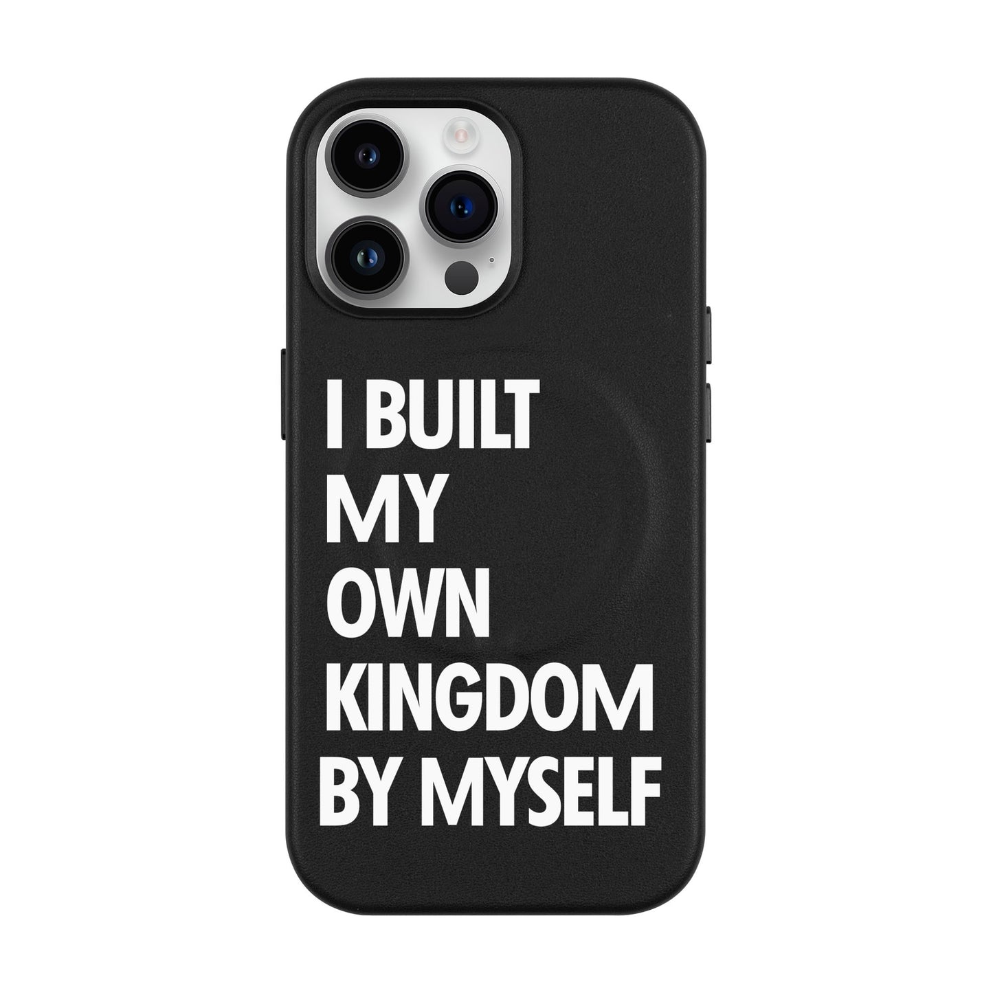 KINGDOM-iPhone 14 Pro Max Leather Kılıf MagSafe Özellikli