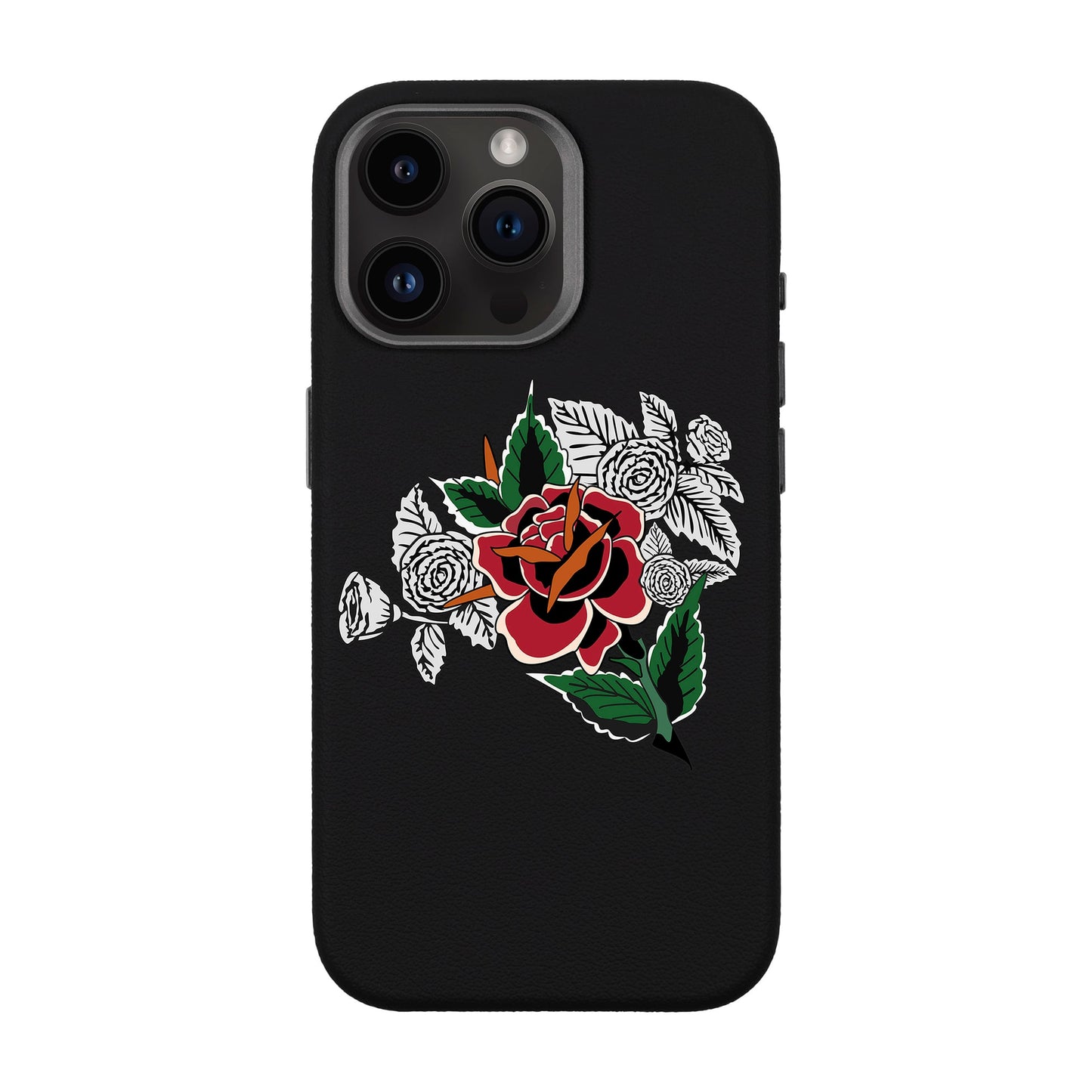 DRY ROSE-iPhone 14 Pro Max Leather Premium Kılıf MagSafe Özellikli