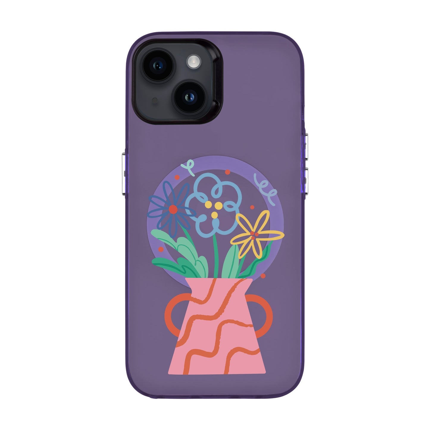 PINK VASE-iPhone 14 Hold Kılıf MagSafe Özellikli
