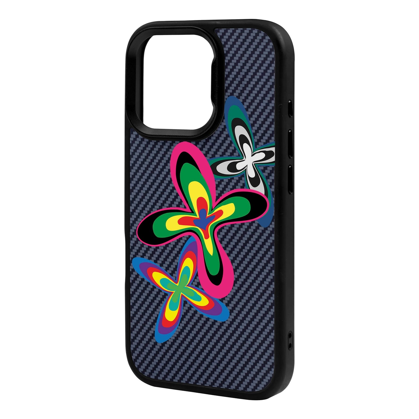 COLOR FLOWER-iPhone 16 Pro Max Plaid Kılıf MagSafe Özellikli