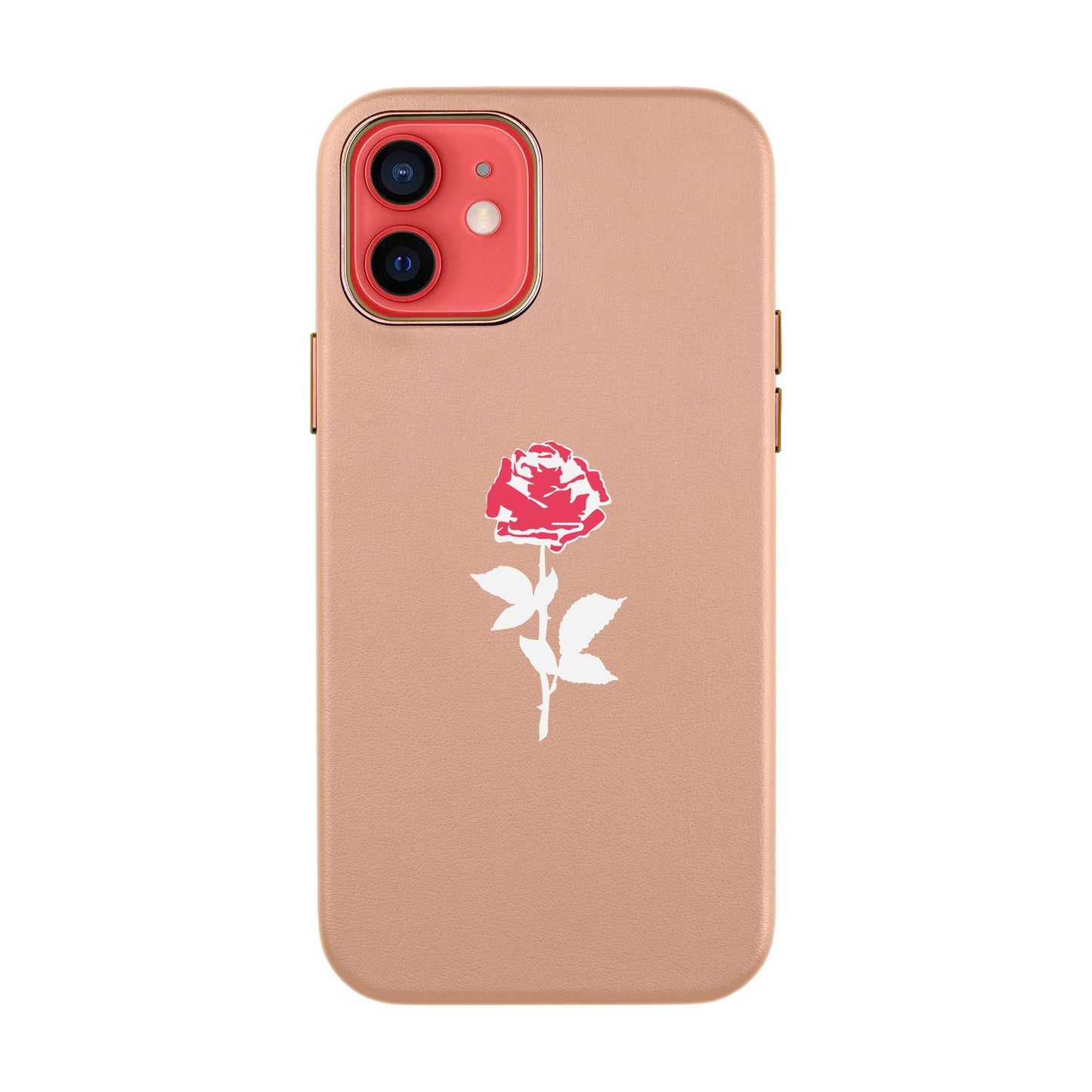 NATUREL ROSE-iPhone 12 Leather Kılıf