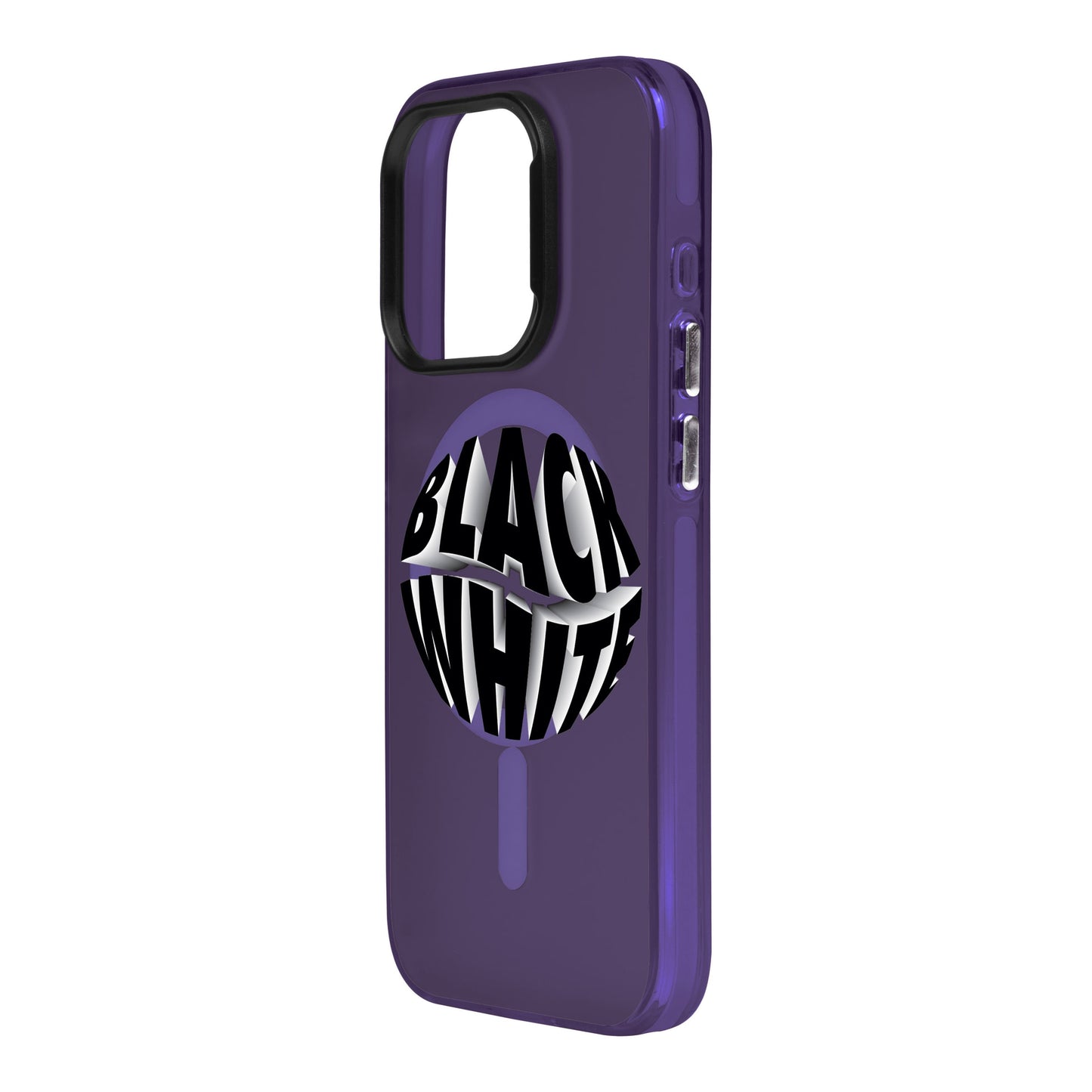 BLACK WHITE-iPhone 13 Pro Max Hold Kılıf MagSafe Özellikli