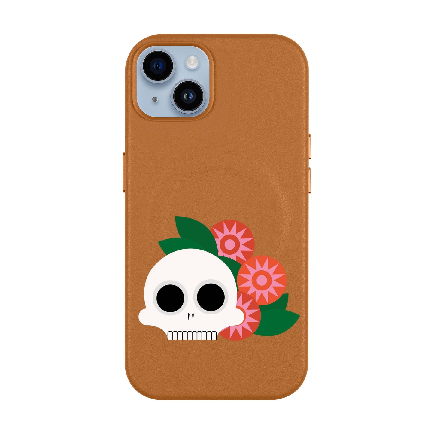 MEMENTO BLOOM-iPhone 14 Plus Leather Kılıf MagSafe Özellikli