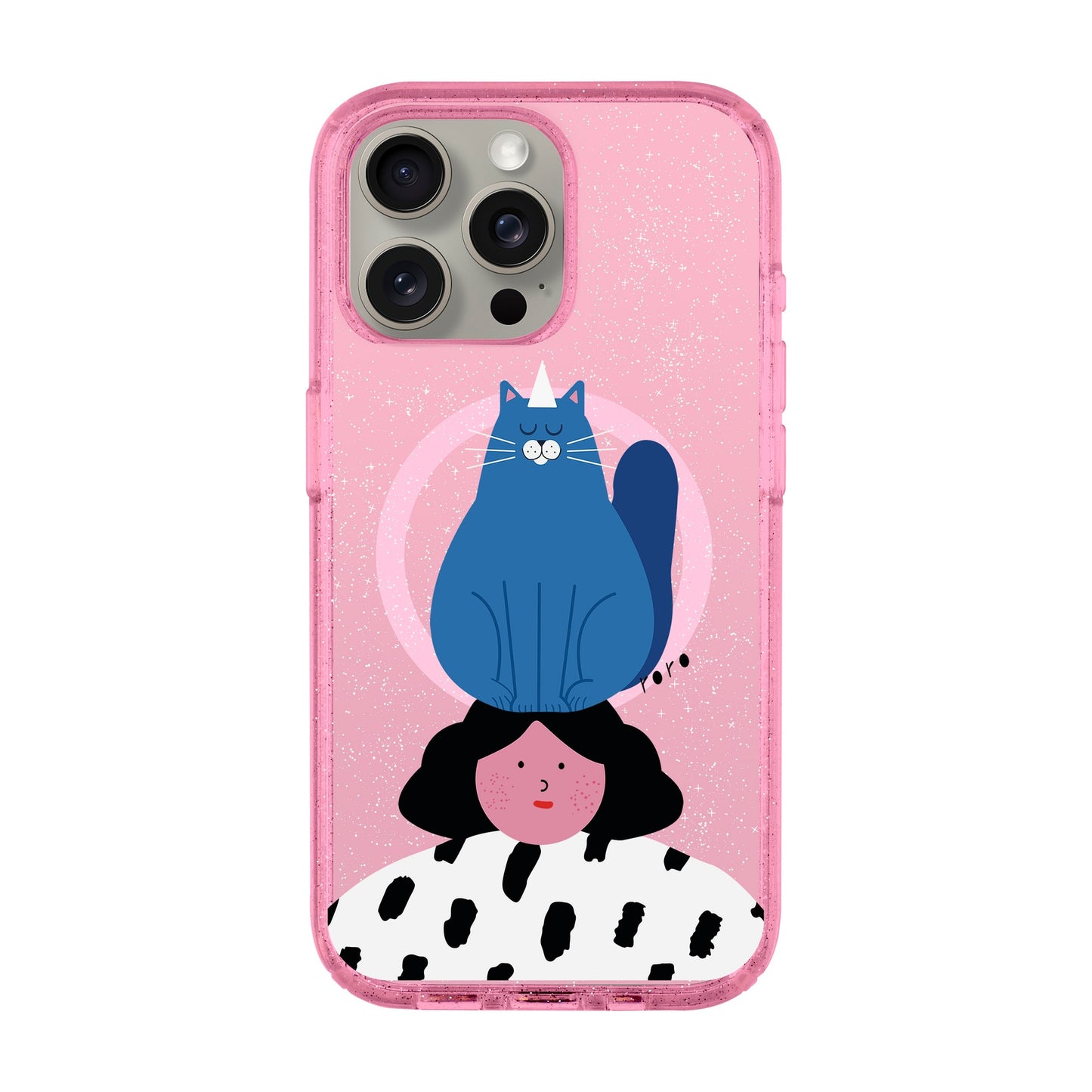 NAUGHTY CAT-iPhone 15 Pro Max Shiny Kılıf MagSafe Özellikli