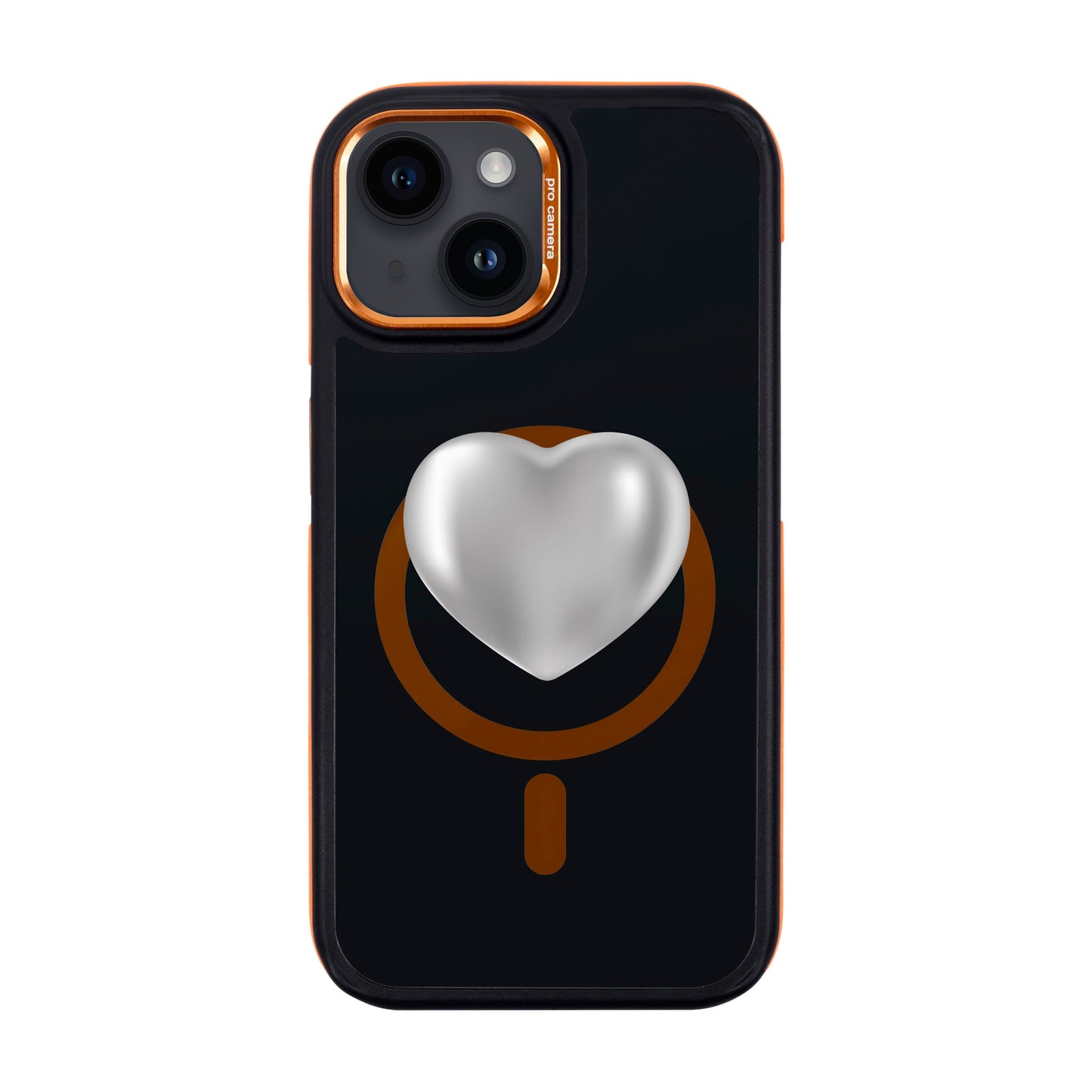 SILVER HEART-iPhone 13 Dark Kılıf MagSafe Özellikli