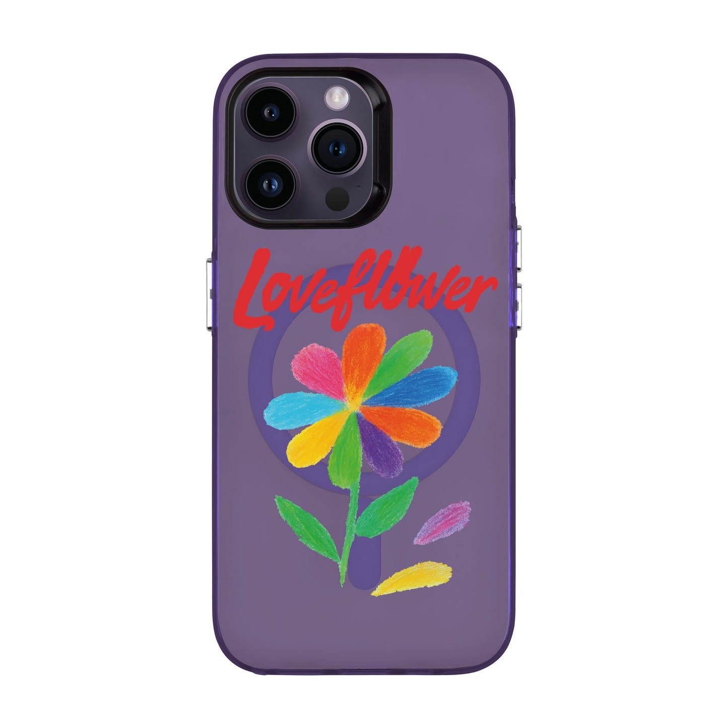 LOVE FLOWER-iPhone 14 Pro Max Hold Kılıf MagSafe Özellikli