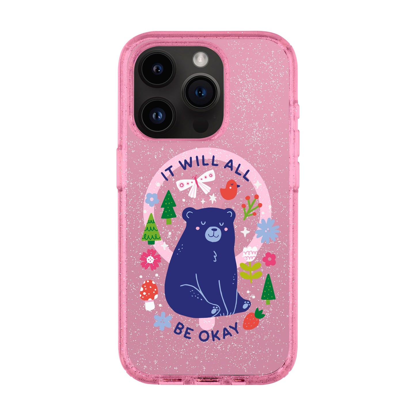 BE OKAY-iPhone 14 Pro Shiny Kılıf MagSafe Özellikli