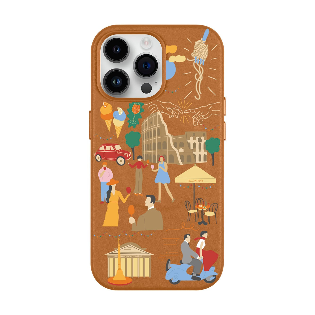 ROMA-iPhone 14 Pro Max Leather Kılıf MagSafe Özellikli