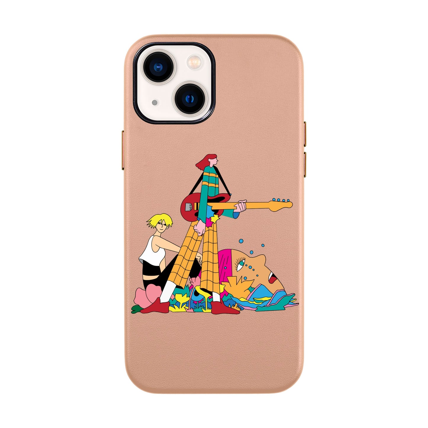 HER BAND-iPhone 14 Leather Kılıf