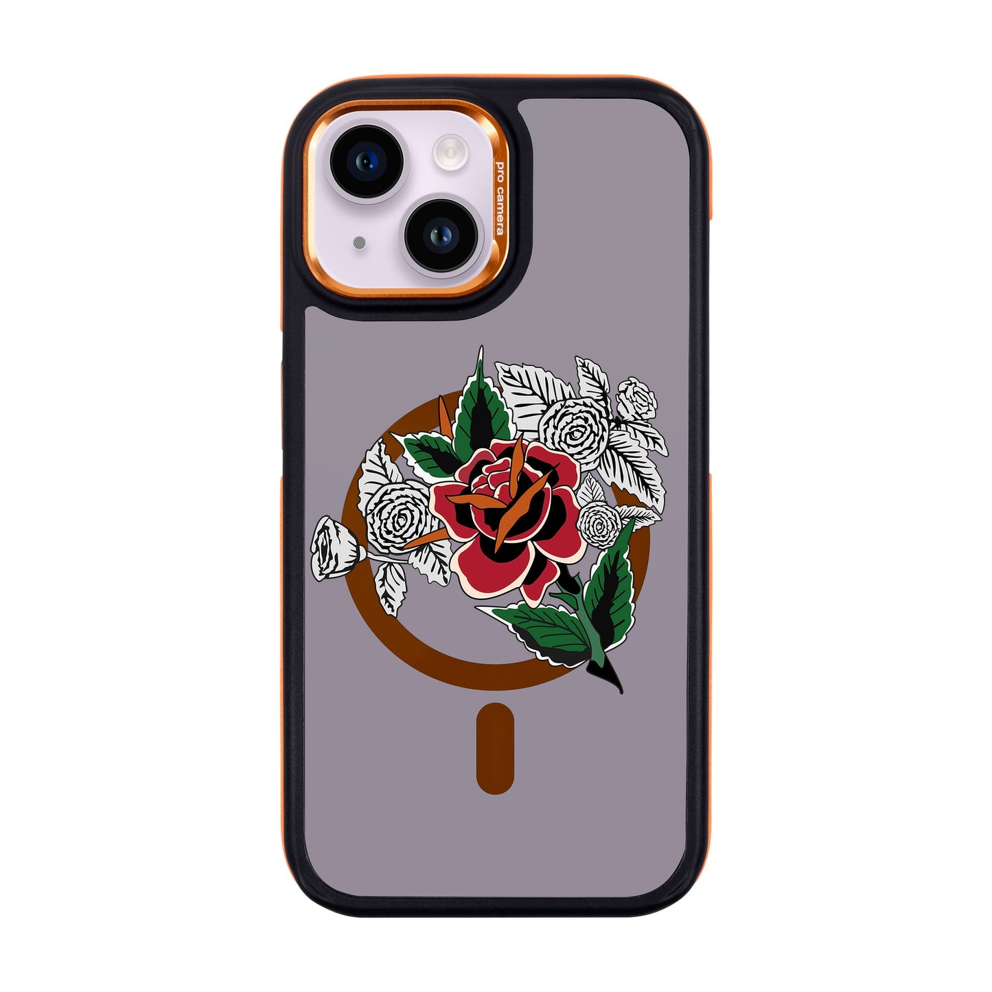 DRY ROSE-iPhone 14 Dark Kılıf MagSafe Özellikli