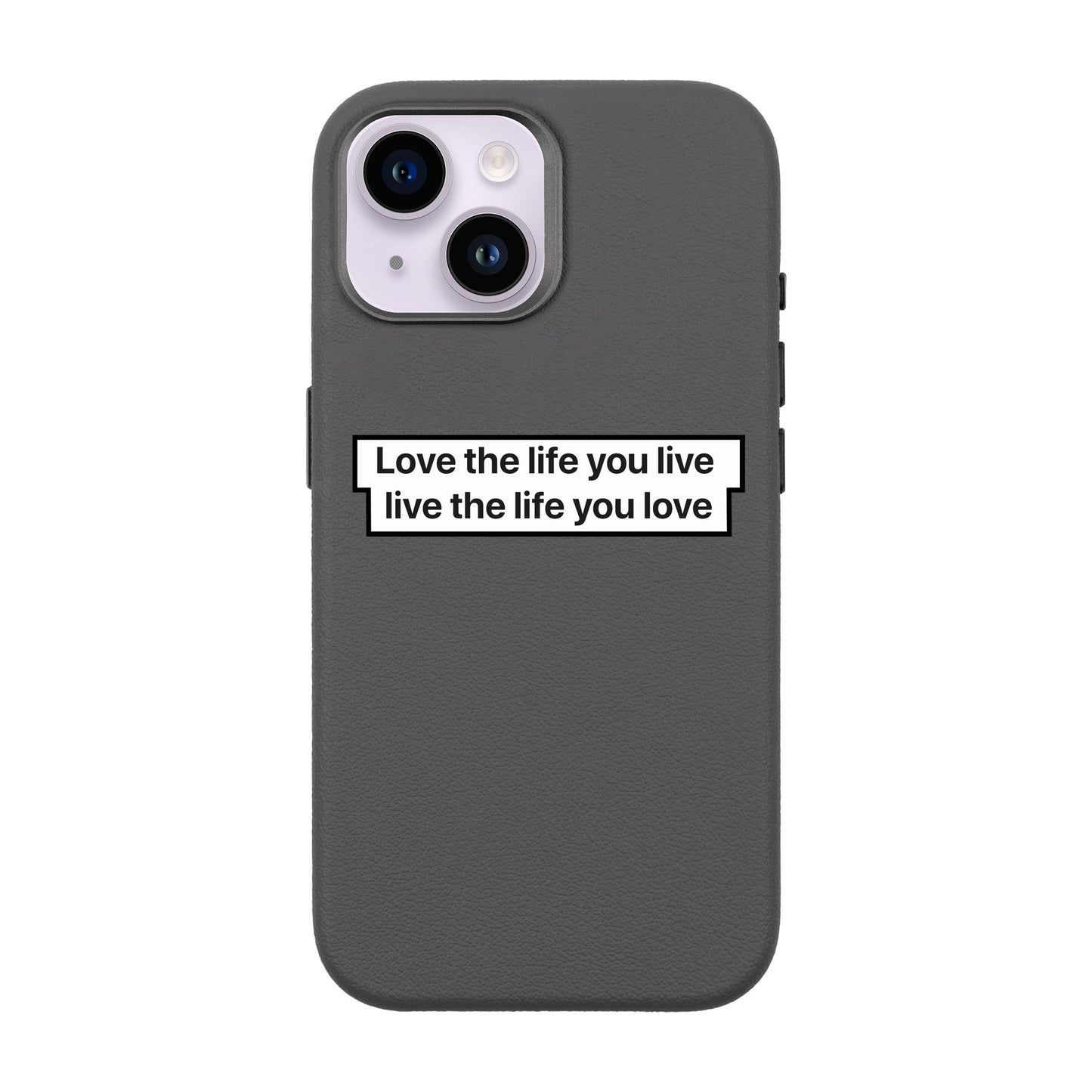 LOVE THE LIFE-iPhone 13 Leather Premium Kılıf MagSafe Özellikli