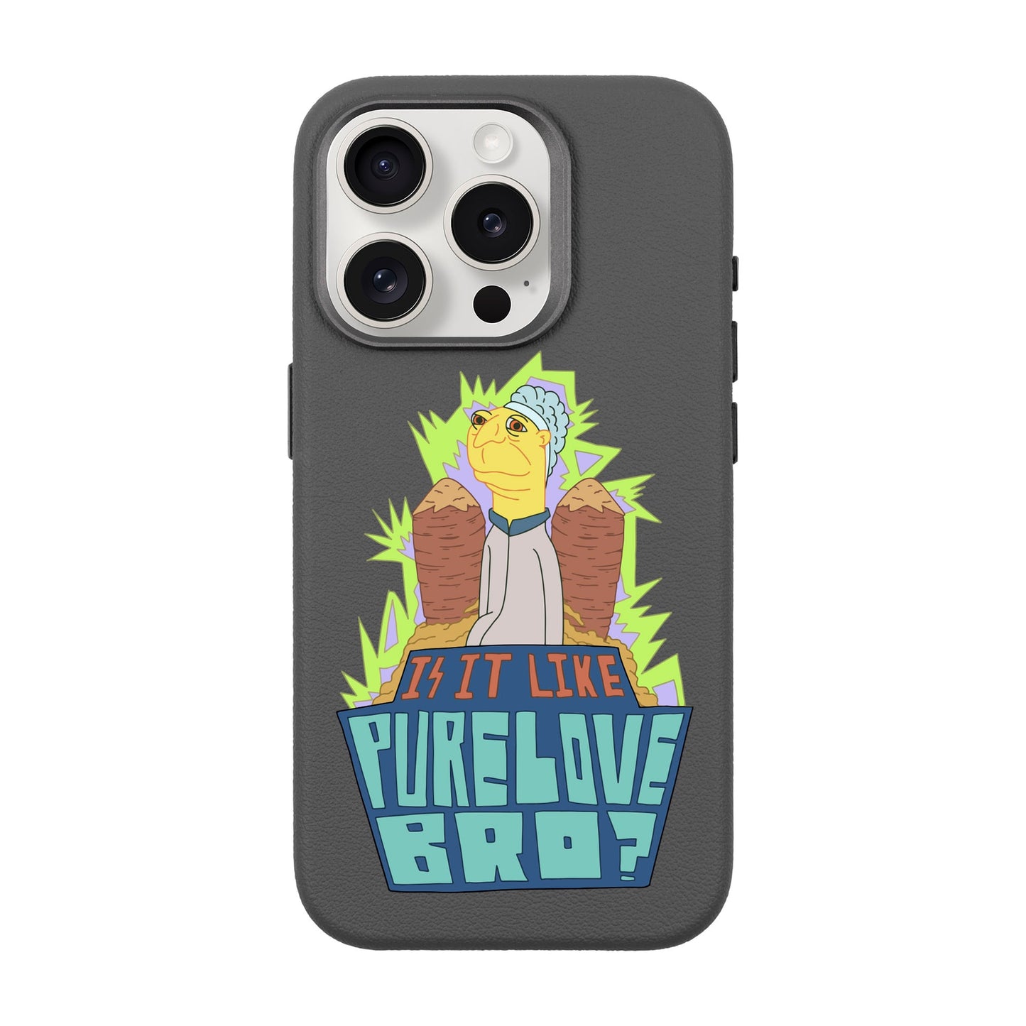 PURE LOVE-iPhone 15 Pro Leather Premium Kılıf MagSafe Özellikli