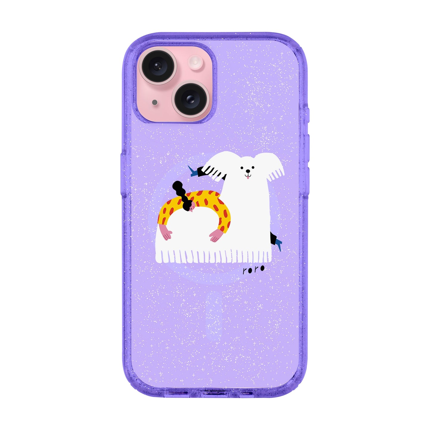 FANCY DOG-iPhone 14 Plus Shiny Kılıf MagSafe Özellikli