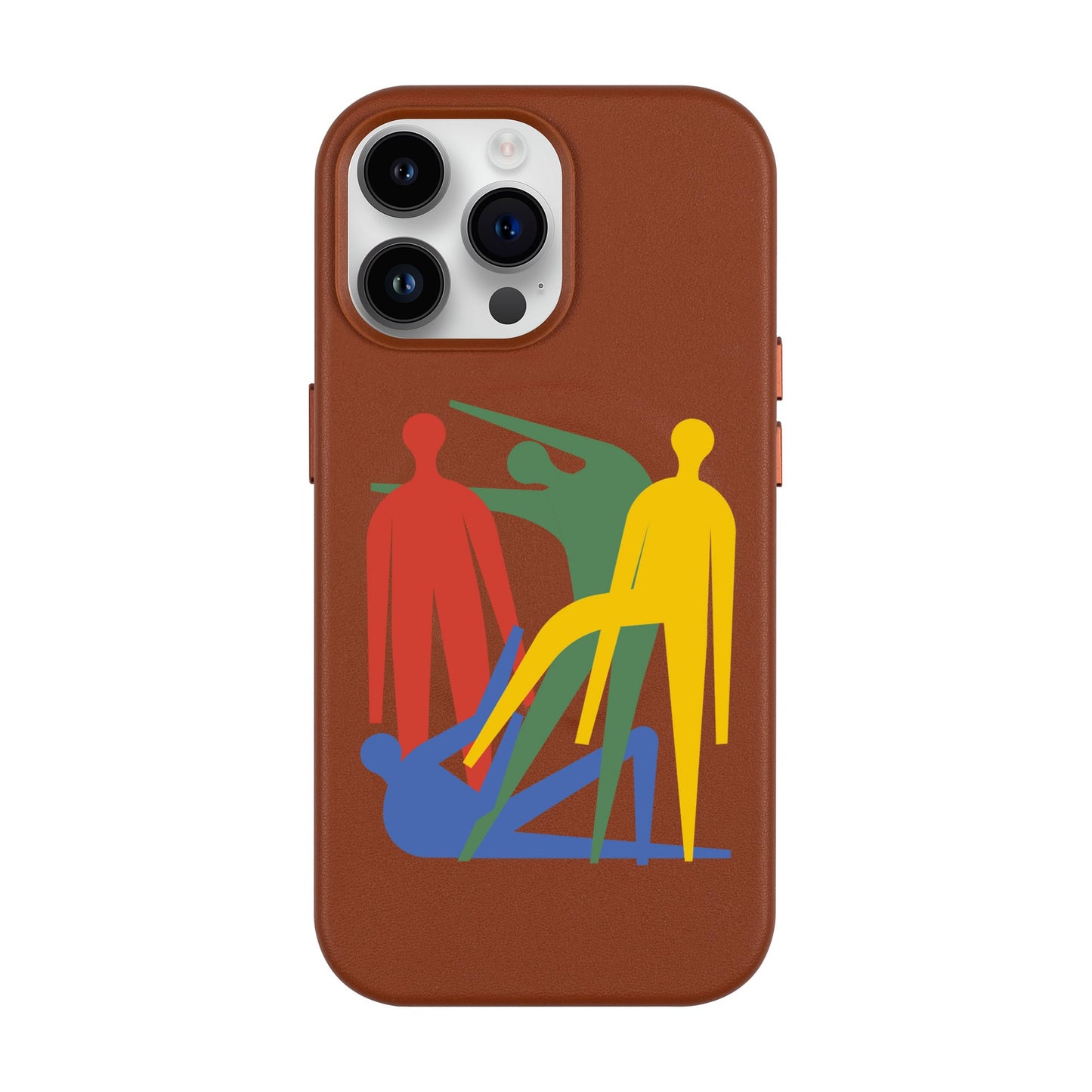 MANBOS-iPhone 14 Pro Max Leather Kılıf MagSafe Özellikli