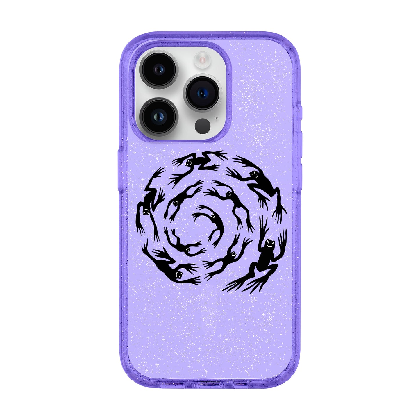 SWIRLING FROGS-iPhone 14 Pro Shiny Kılıf MagSafe Özellikli