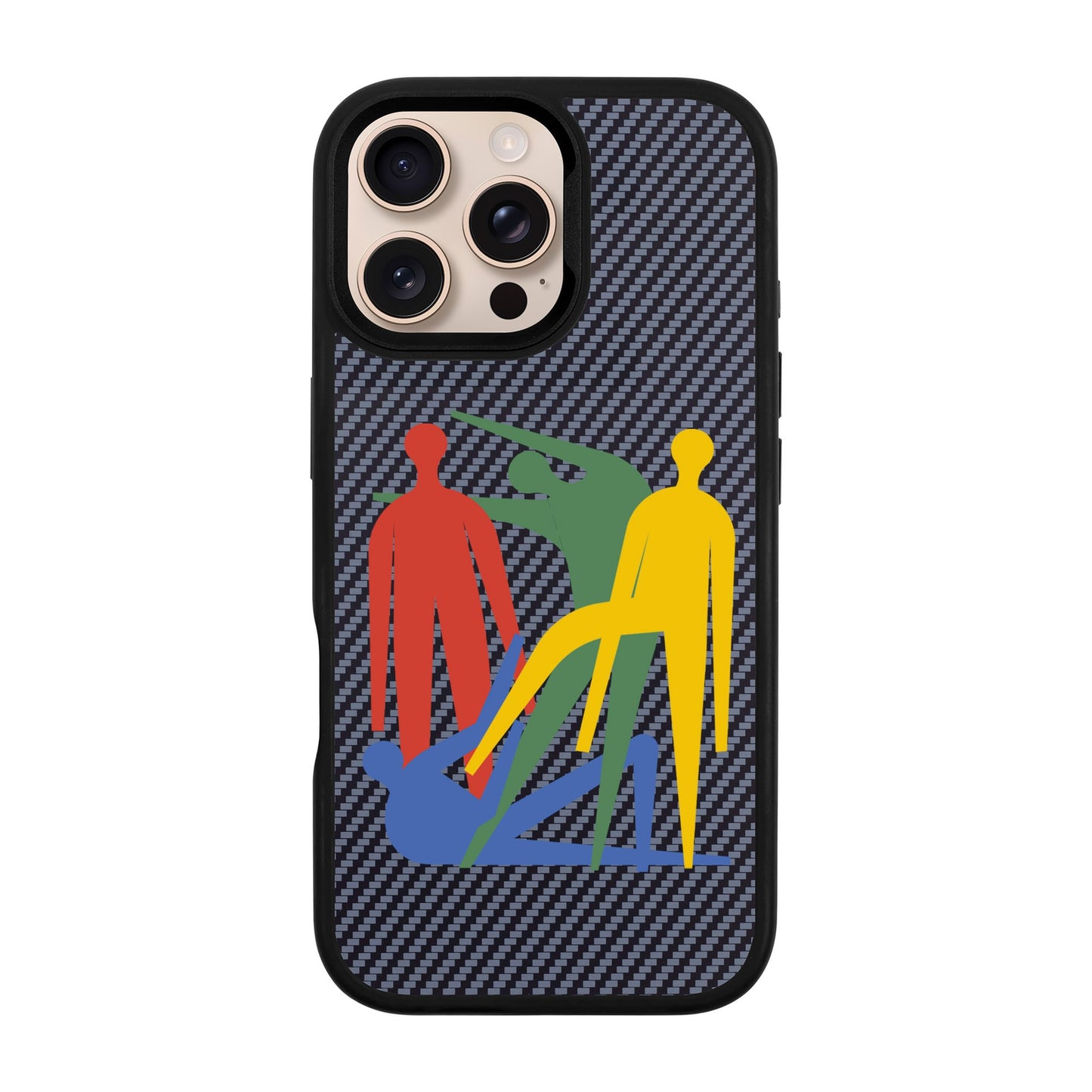 MANBOS-iPhone 16 Pro Max Plaid Kılıf MagSafe Özellikli