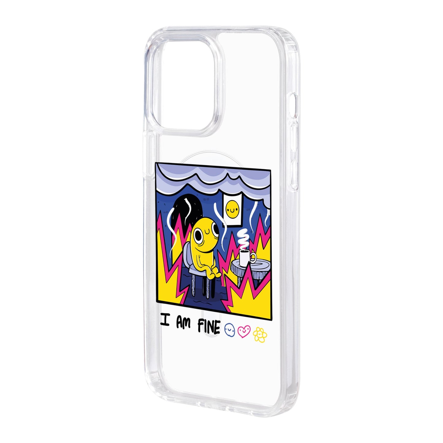 I AM FINE-iPhone 15 Pro Max Solid Kılıf MagSafe Özellikli