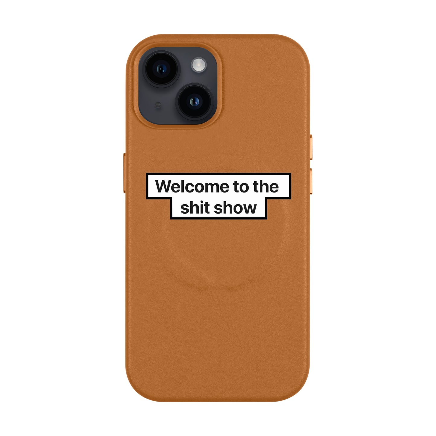 WELCOME-iPhone 13 Leather Kılıf MagSafe Özellikli