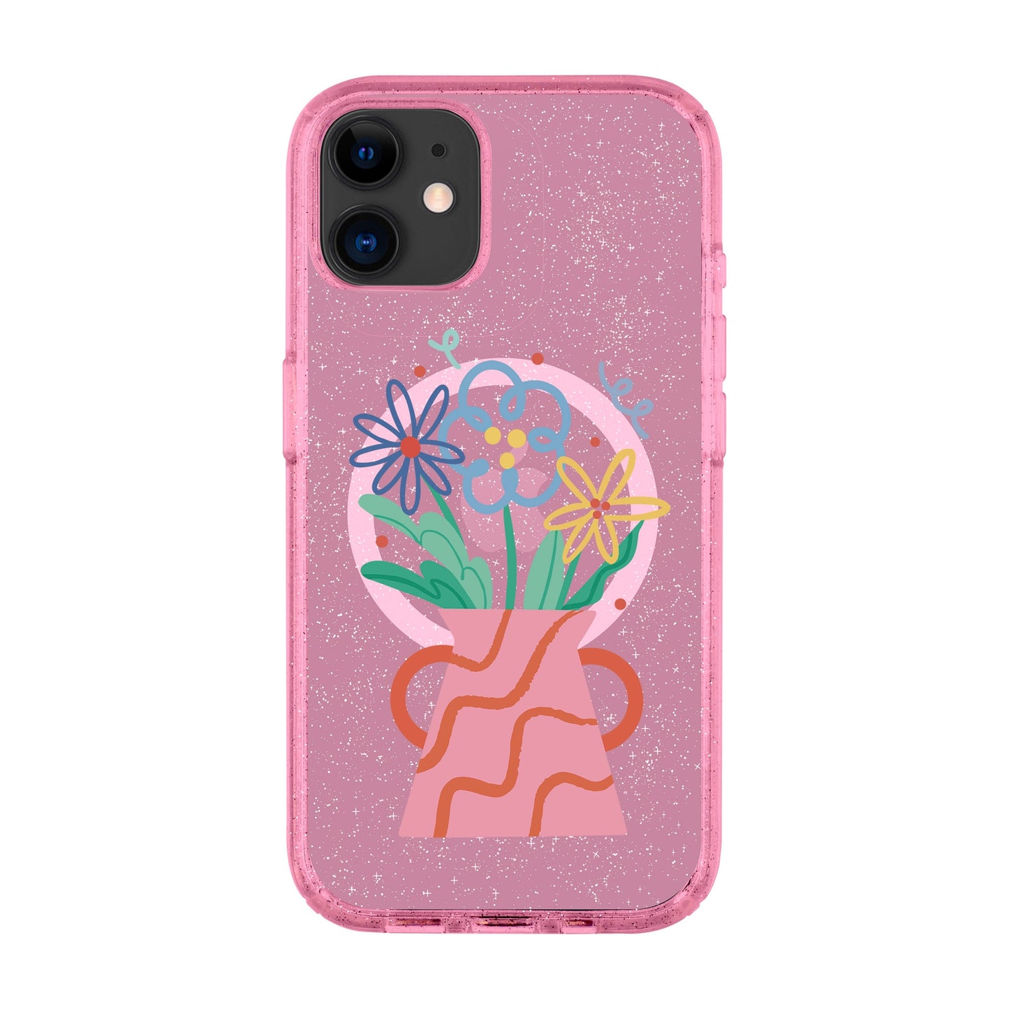 PINK VASE-iPhone 11 Shiny Kılıf MagSafe Özellikli