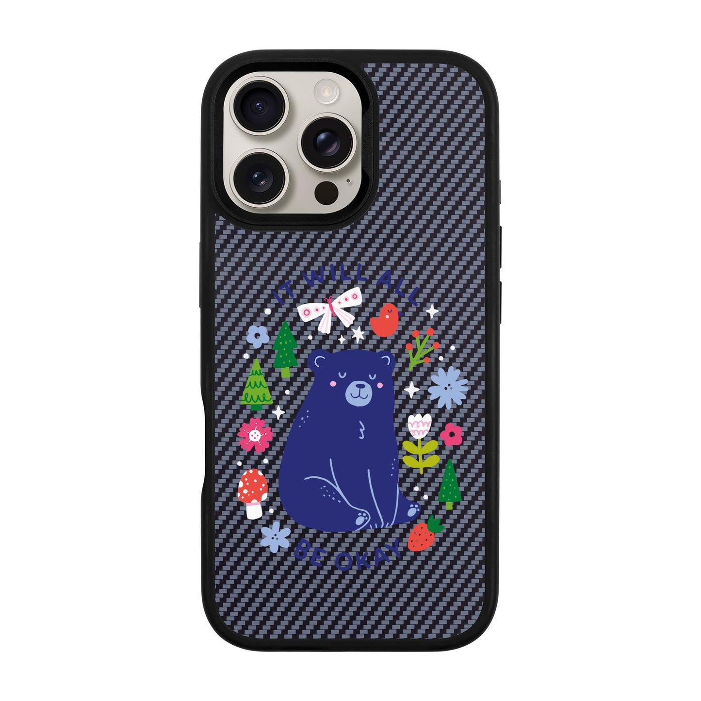 BE OKAY-iPhone 16 Pro Max Plaid Kılıf MagSafe Özellikli