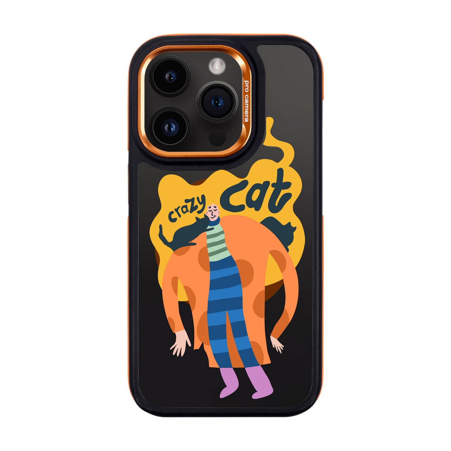 CRAZY CAT-iPhone 14 Pro Dark Kılıf MagSafe Özellikli
