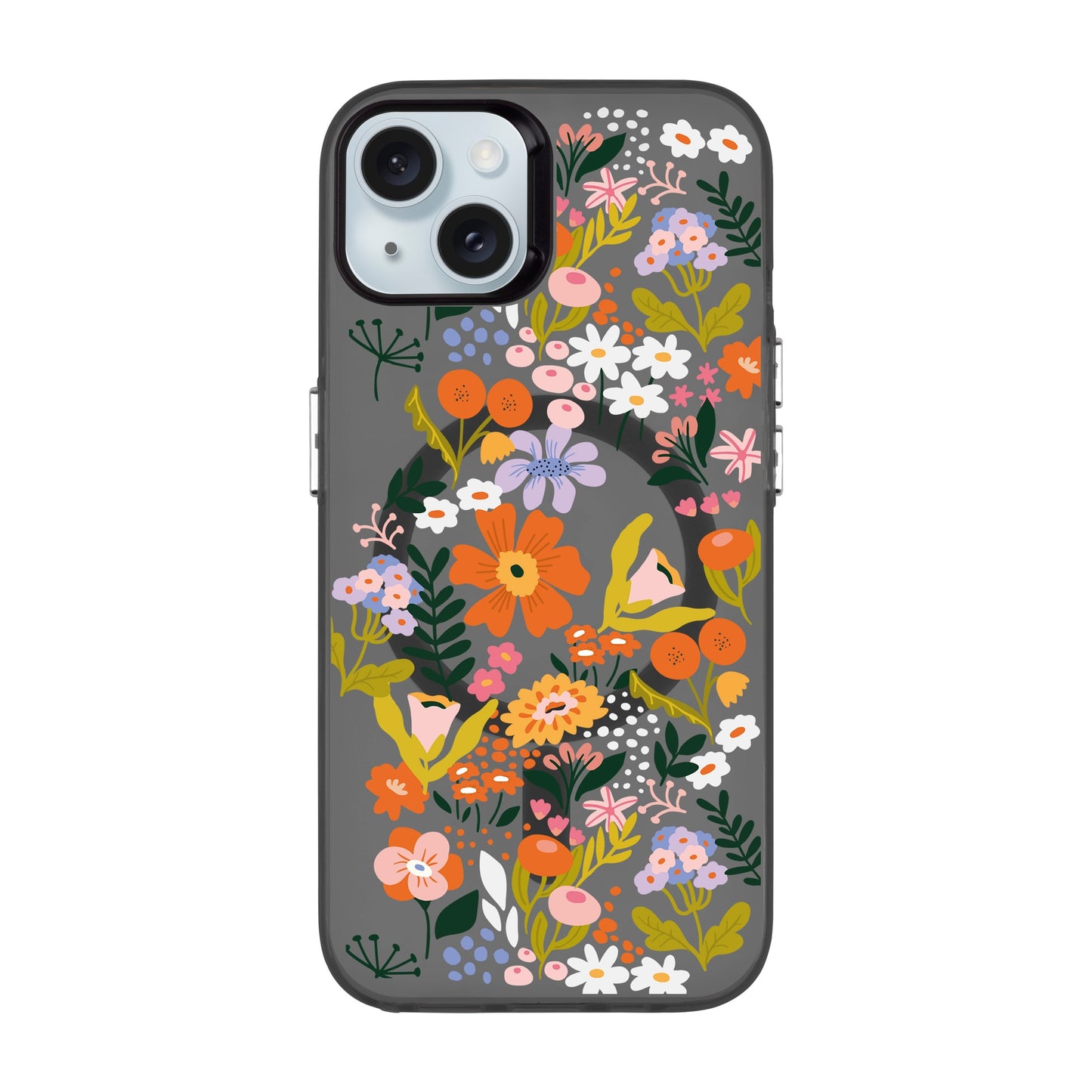 FLOWER-iPhone 15 Plus Hold Kılıf MagSafe Özellikli