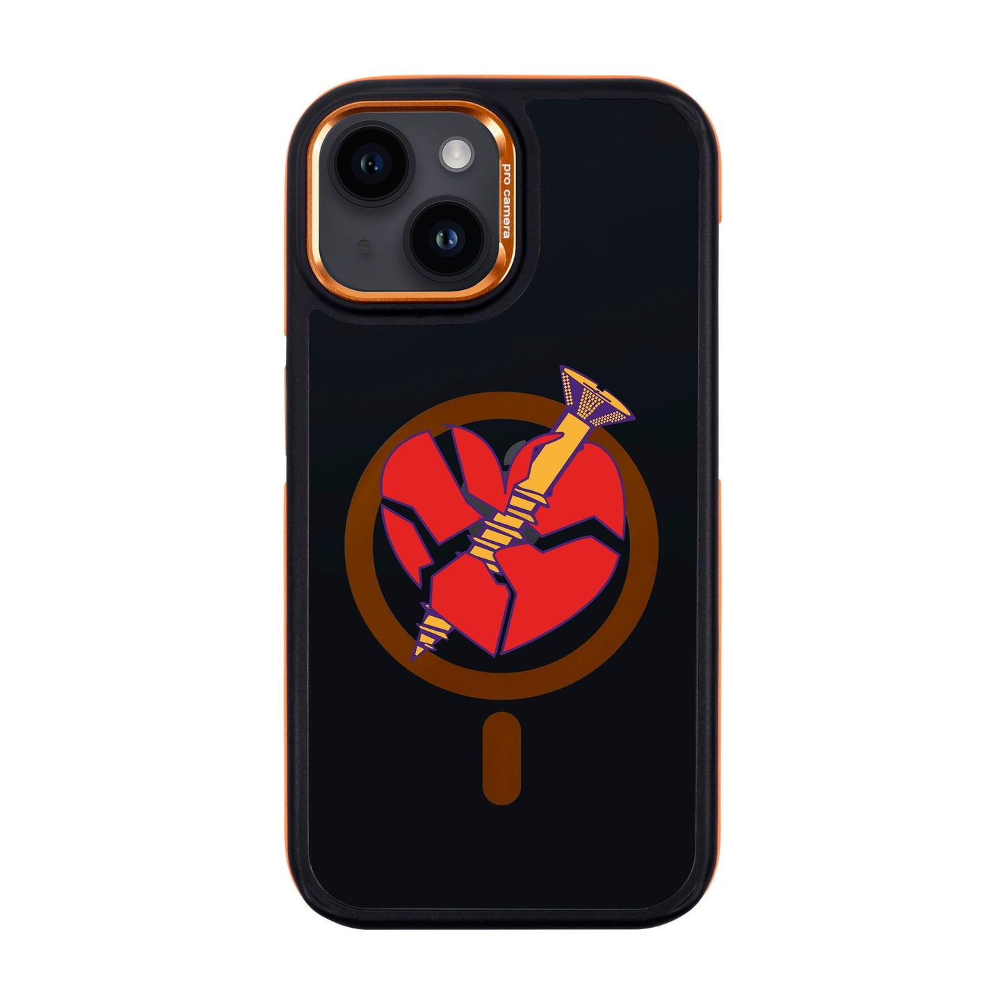 BROKEN HEART-iPhone 13 Dark Kılıf MagSafe Özellikli