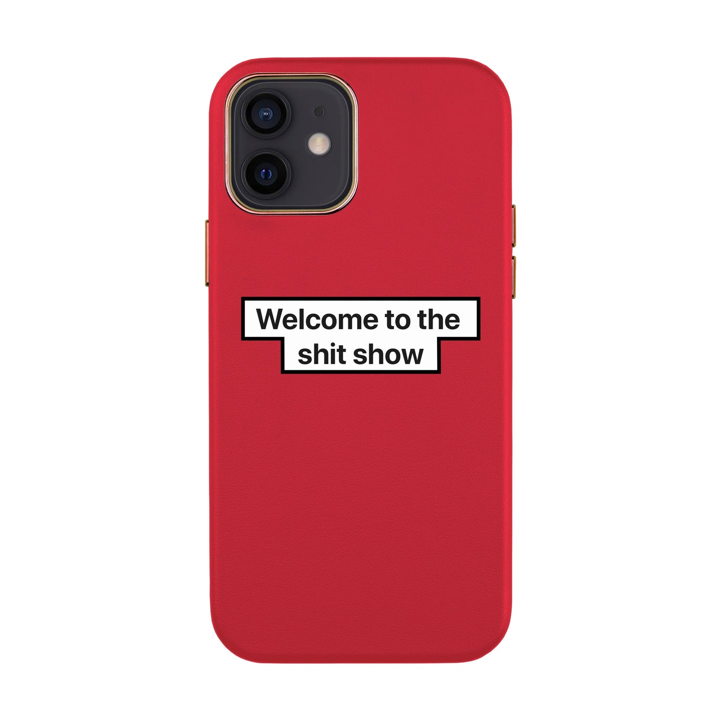 WELCOME-iPhone X / Xs Leather Kılıf