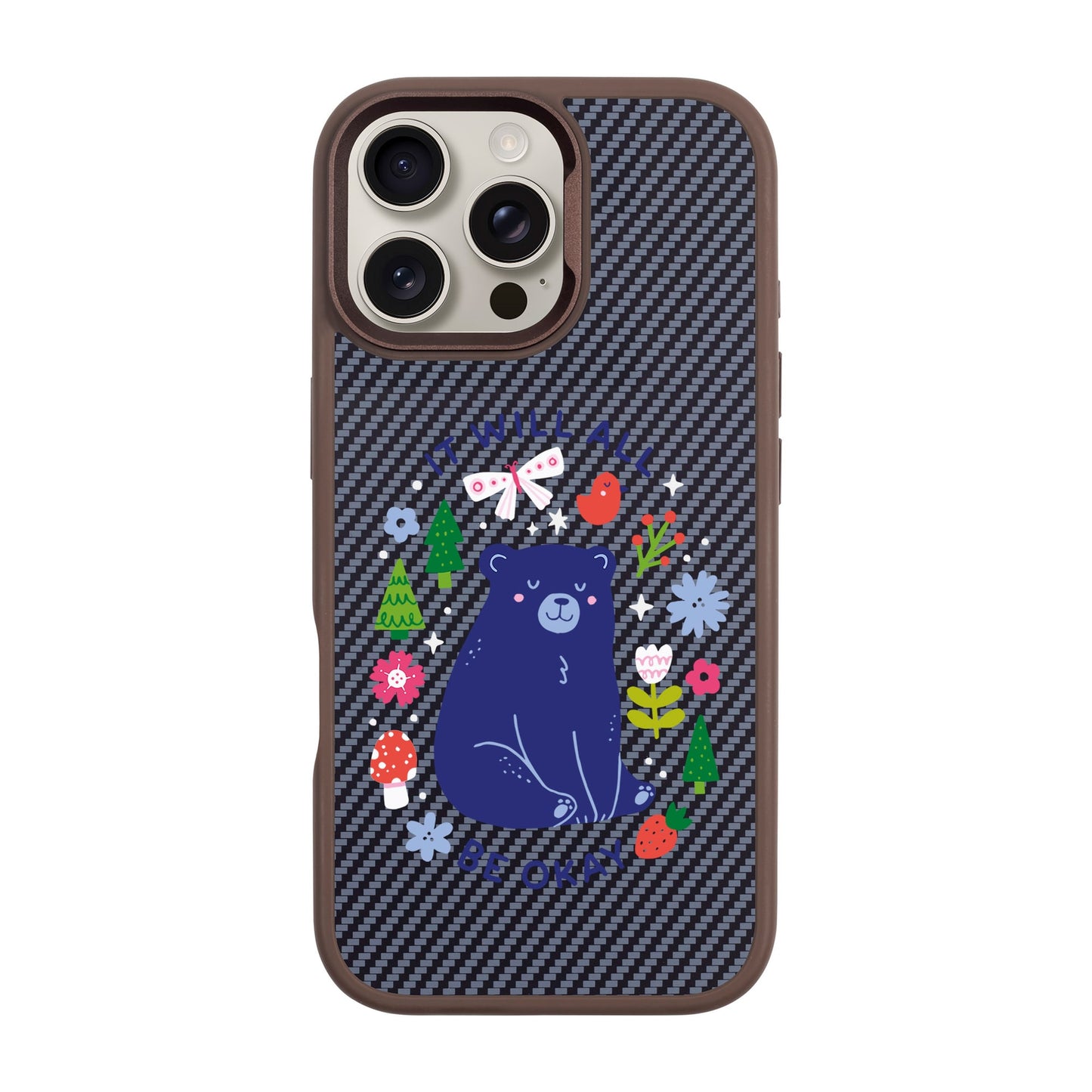 BE OKAY-iPhone 16 Pro Max Plaid Kılıf MagSafe Özellikli