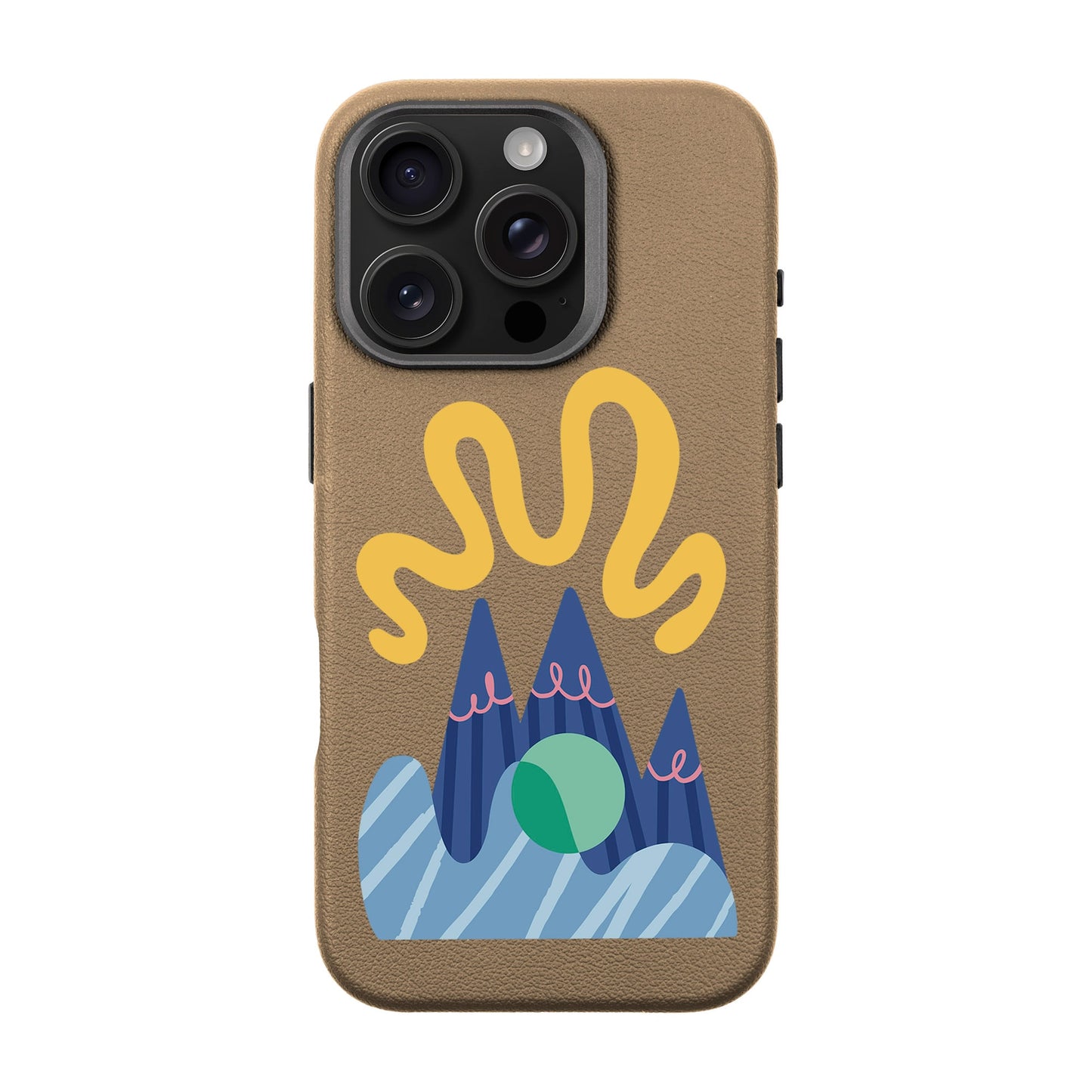MOUNTAIN-iPhone 16 Pro Leather Premium Kılıf MagSafe Özellikli