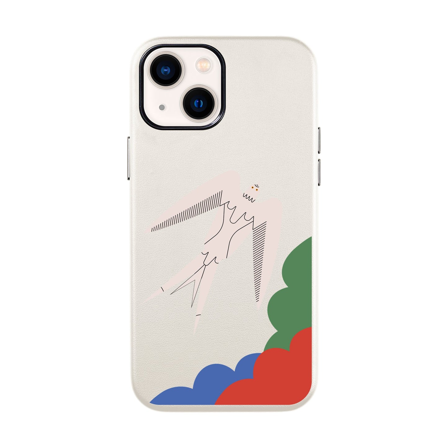 L’OISEAU LIBRE-iPhone 14 Leather Kılıf