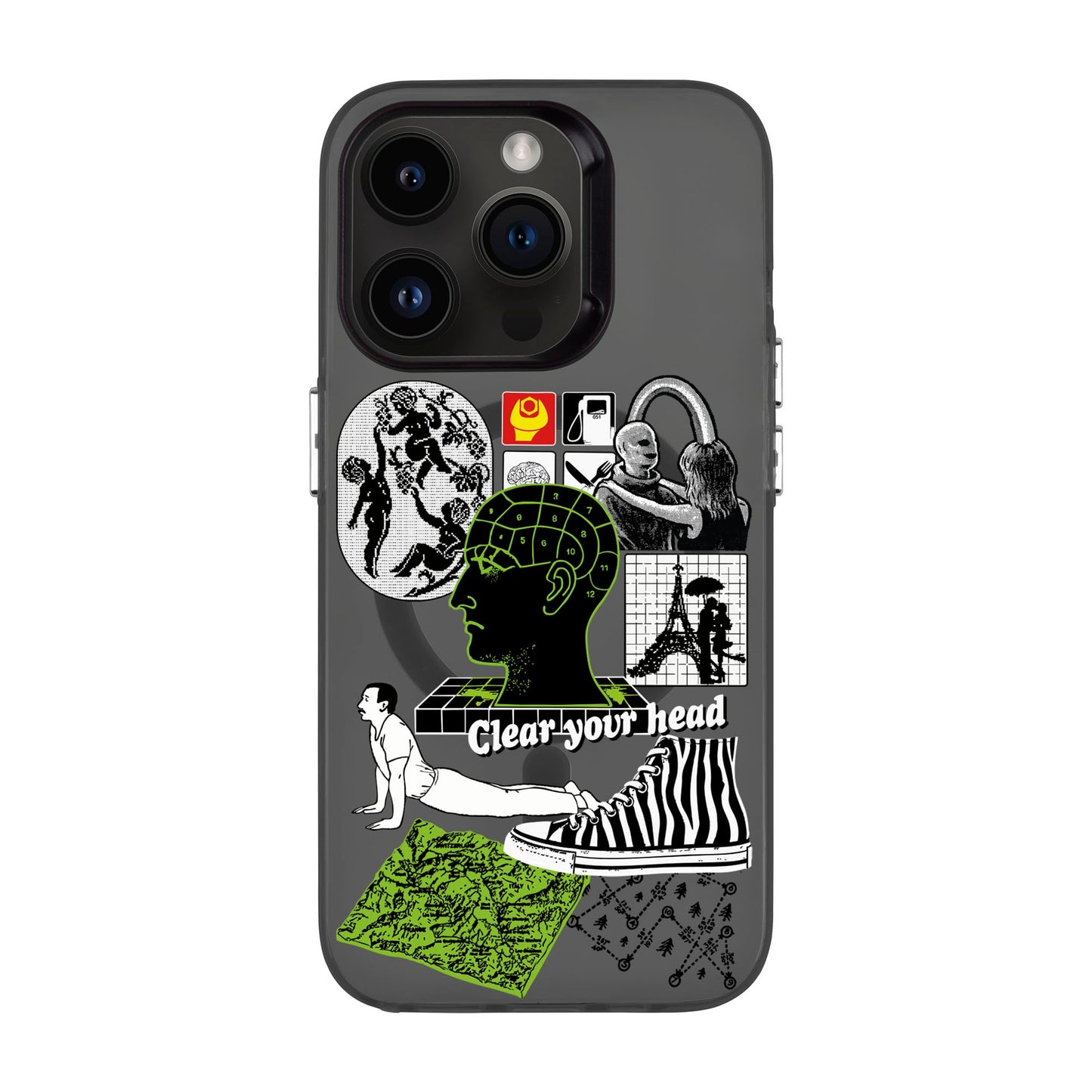 CLEAR YOUR HEAD-iPhone 14 Pro Hold Kılıf MagSafe Özellikli