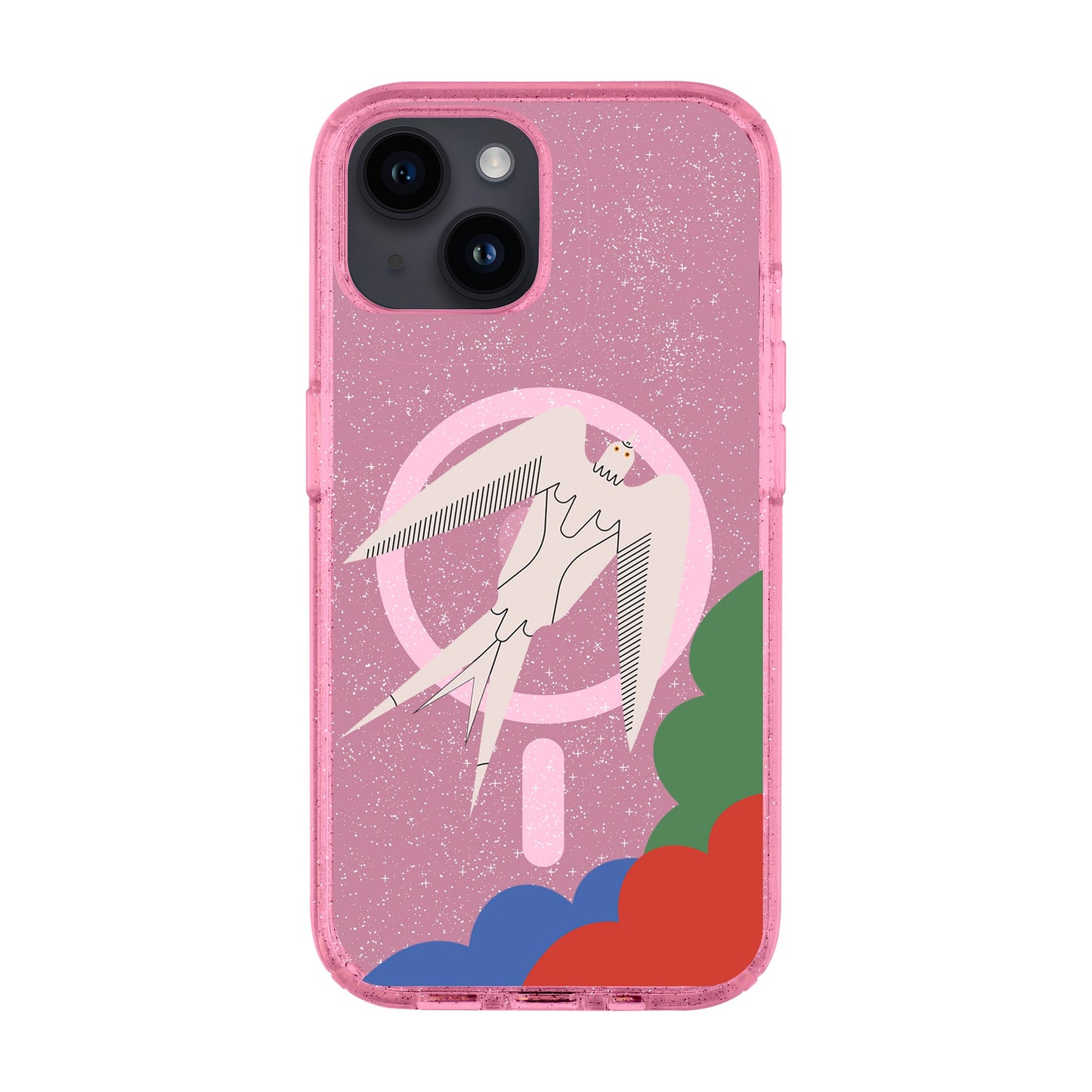 L’OISEAU LIBRE-iPhone 14 Shiny Kılıf MagSafe Özellikli