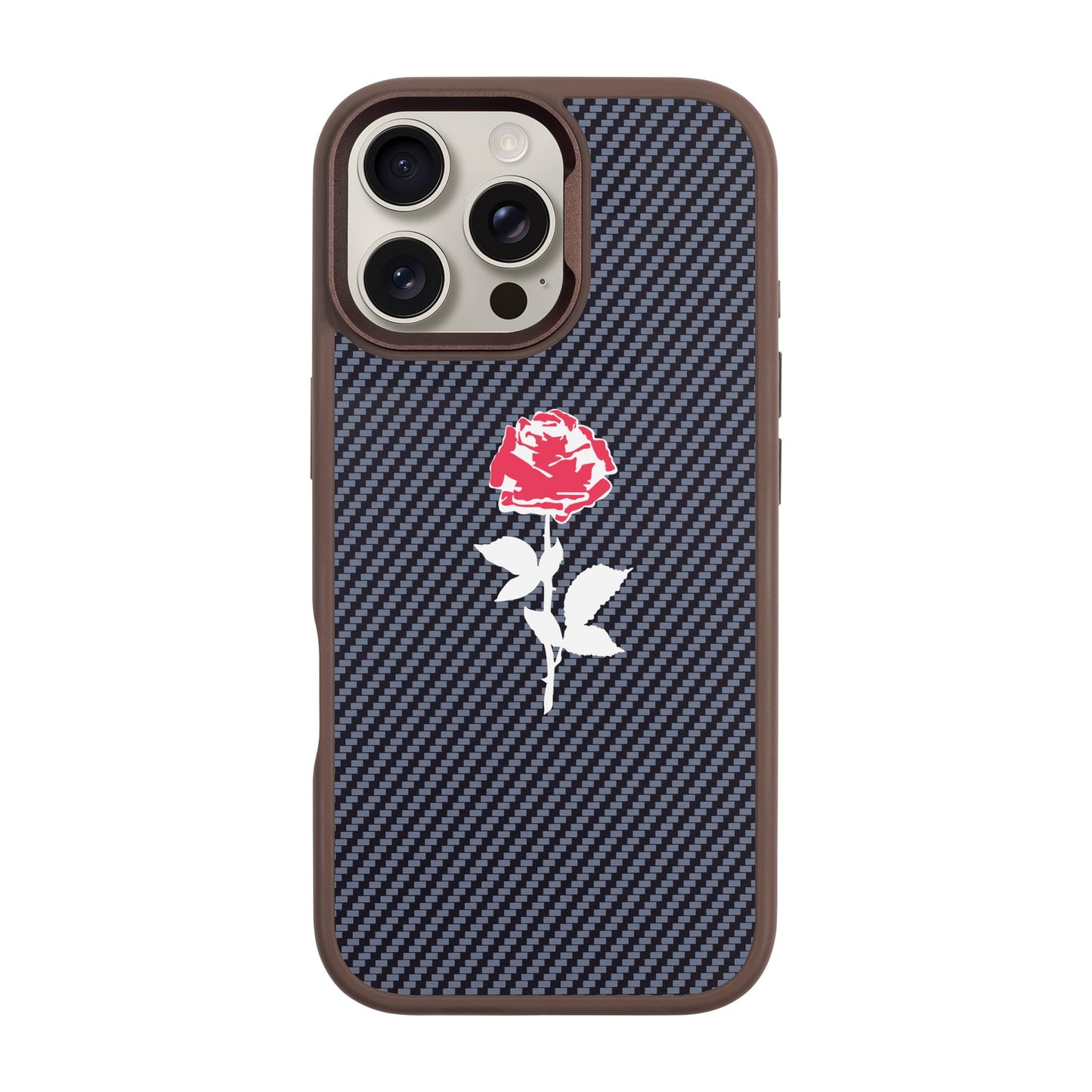NATUREL ROSE-iPhone 16 Pro Max Plaid Kılıf MagSafe Özellikli